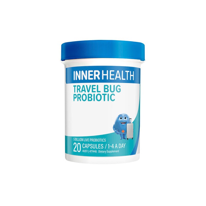 Inner Health Travel Bug Probiotic 20 Capsules