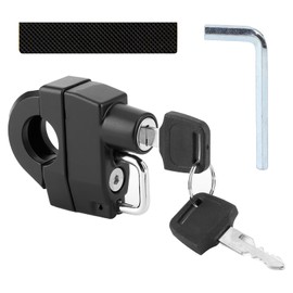 Helmet Lock, Motorcycle Helmet Lock, Universal Helmet Lock with Keys, for 22-28 mm Handlebar Tubes, Motorcycles, Bicycles or Scooters, Secures the Helmet