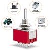 4pcs 3 Position 9 Pin Toggle Switch 3PDT Miniature Mts-303