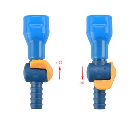 J.CARP ON-OFF Switch Bite Valve Tube Nozzle Replacement for Hydration Pack Bladder (Blue)