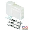 TE/AMP 3 Pin Strobe Bulb Power Supply Male Connector Plug