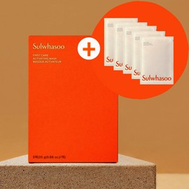 Sulwhasoo First Care Mask, total of 10 sheets, double capacity/ 5 sheets main product + 5 sheets / 설화수 윤조 마스크 총 10매 더블 용량/ 5매 본품+5매 낱장