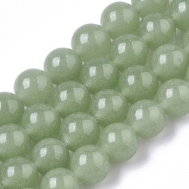Moments of Beauty Glow In The Dark Stone Beads 8mm Green Beads Jewelry Making Supplies Set 10pcs