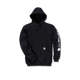 Carhartt Midweight Sleeve Logo Hoodie Black, black