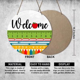Classroom Welcome Door Sign Decor, Back to School Door Sign, First Day of School Classroom Teacher Gift