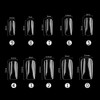Full Cover Acrylic False Nail Tips, 500PCS Fake Nail Shape