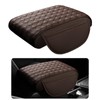 Hbxdeco Car Armrest Cushion, 12.2"×8.3" Leather Auto Memory Foam Center