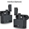Wireless Clip-on Microphone Wireless Mic Receiver and 2 Transmitters with