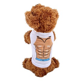 Lovelegis Bodybuilder costume - Print - Bust - Muscular - Bodybuilding - Athletic physique - Muscles - dog - L - Gift idea for Christmas and birthday