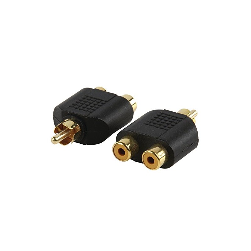 RCA Splitter - Plug to 2 x Sockets