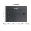 XYFBYSH 19x26 Picture Frame Solid Wood Black, Display 17"x24" (With