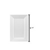 Exquisite 9.5 Inch. White Rectangular Premium Plastic Plates - 40