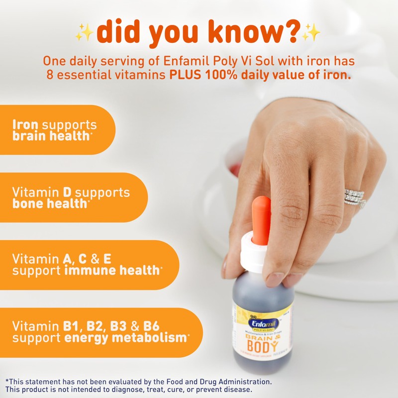 Enfamil Baby Vitamins Enfamil Poly-Vi-Sol 8 Multi-Vitamins & Iron Supplement