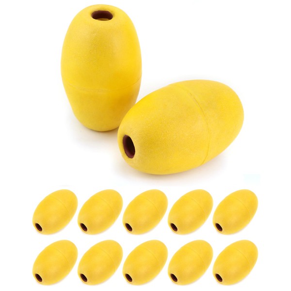 QWORK Oval Water Float, 12 Pack, 1/2" Hole, 3.5" x