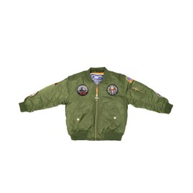 Up and Away Boys' MA-1 Flight Jacket 12 Months Green