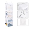 BrilliantJo 5 Shelves Hanging Closet Organizer, 2 Pack Hanging Storage