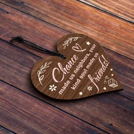 CAKIROTS Neighbor Gift - Chance Made Us Neighbors, Your Kind Soul Made Us Friends - Thank You for Being a Friend Best Neighbor Gifts