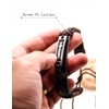 LNKRE JEWELRY Fashion Leather Criss Cross Bracelet Religious Christian Adjustable