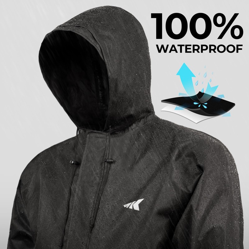 KastKing AquaLite Waterproof Rain Suit for Men and Women, Loose