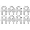 8pcs 3/8 Inch M10 Stainless Steel Wire Rope Cable Clip