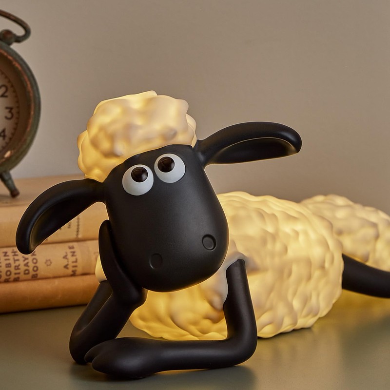Lights4fun LED Shaun the Sheep™ Table Lamp with Remote Control