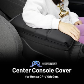 Autorder Center Console Cover for 2023 2024 2025 Honda CR-V CRV Accessories Armrest Cover Anti-Scratch Middle Console Pad Armrest Protector