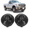 2PCS License Plate Light Lenses Plastic Cover F37Z 13550 AA