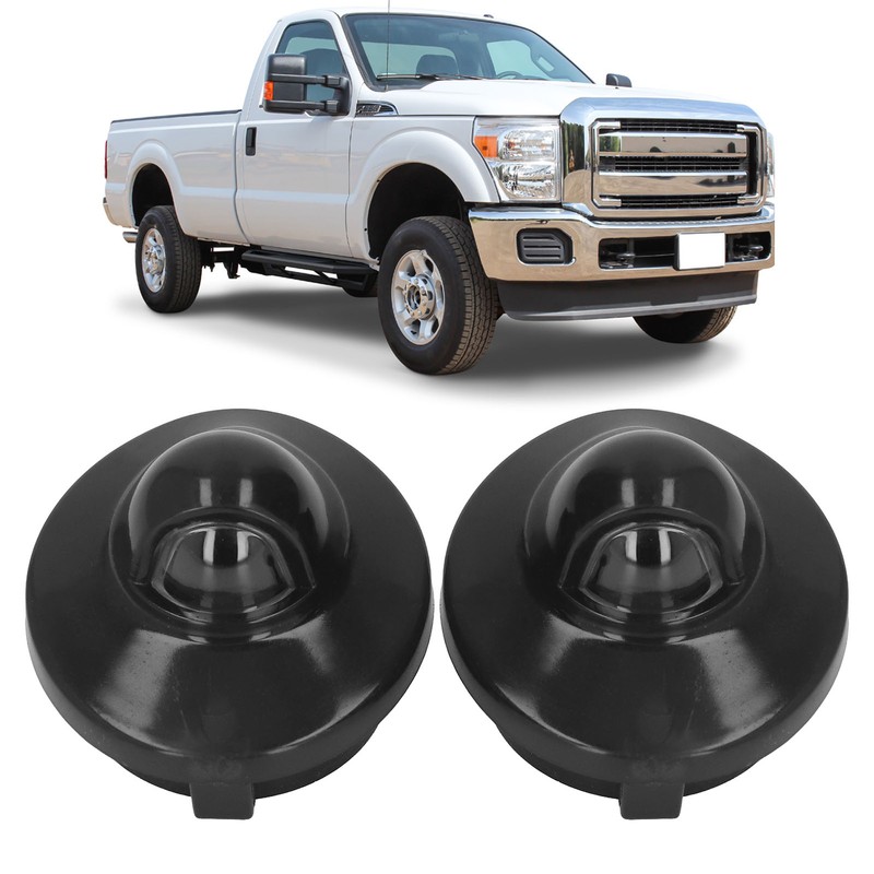2PCS License Plate Light Lenses Plastic Cover F37Z 13550 AA