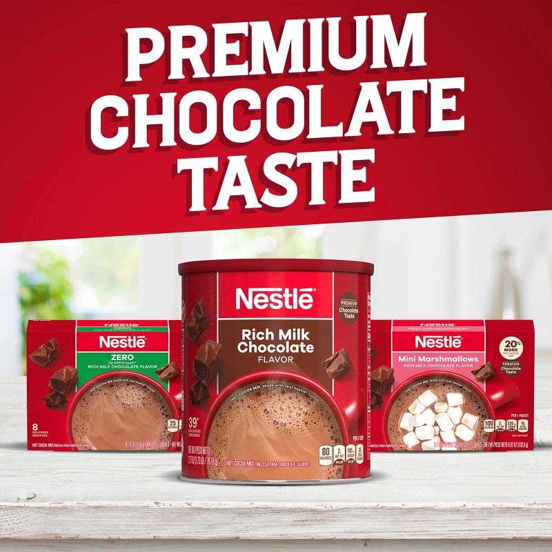 Nestlé Nestle Hot Cocoa Zero Added Sugar Rich Milk Chocolate