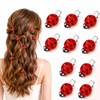 10 Pcs Fun Mini Ladybug Hair Clips, Funky Insect Bug