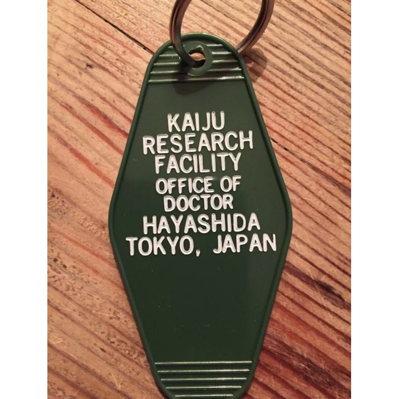 Godzilla inspired "Kaiju Research Facility" Keytag