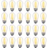 GvvooHome 24 Pack LED S14 Replacement Light Bulbs, Waterproof 1W