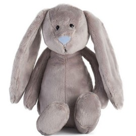 Grey Bunny Rabbit Plush Soft Toy 16"/40cm - Build Make Your own Teddy Bear Kit with Voice Recorder - no sew - Easter Gift