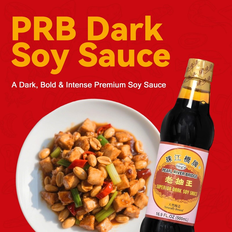 Pearl River Bridge Superior Dark Soy Sauce, Plastic Bottles, 16.9