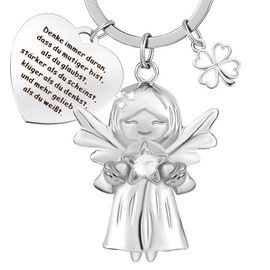 YPLonon Guardian Angel Keyring, Zinc