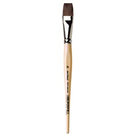 da Vinci Watercolor Series 991 Petit Gris Mix Paint Brush, Flat Russian Blue Squirrel Hair/Synthetic Mix with Lacquered Non-Roll Handle, Size 18 (991-18)