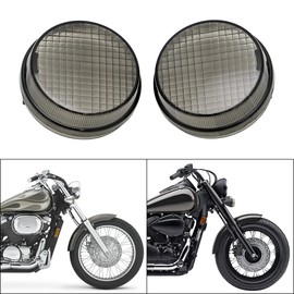 Motorcycle 2pcs Turn Signals Light Lens Covers for 1998-2018 Honda Shadow Phantom Spirit Fury Interstate Metropolitan Valkyrie 1300 600 750 VT750 VT1300,Smoke