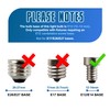 SATONA 60W 120V E12 Base B10 CTC Incandescent Light Bulbs,