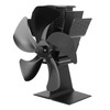 5 Blade Heat Powered Stove Fan Fireplace Fans Self Generating
