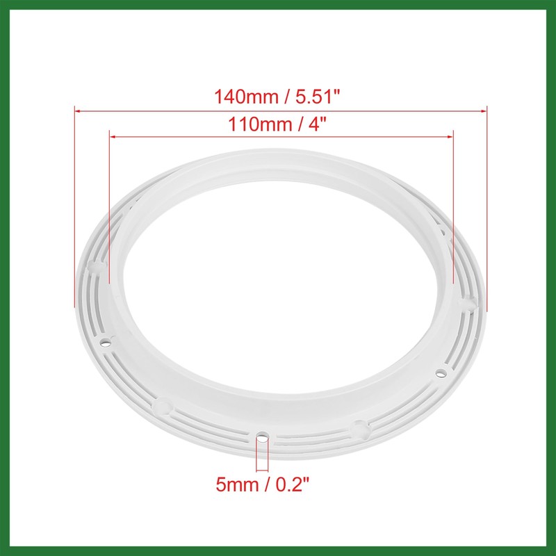 Motoforti 4" Boat White Circular Inspection Hatch Deck with Detachable