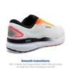 Brooks Men’s Ghost 16 Neutral Running Shoe - White/Illusion/Coral -