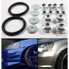 NONE SILVER JDM BUMPER Quick Release Fasteners For Car Trunk
