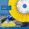 S&R Cone Brush Weed Brush 200mm x 25.4mm Nylon Bristles