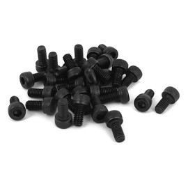 30 Pcs M4-0.7 x 8mm Hex Socket Head Cap Screws, 12.9 Grade Alloy Steel, Allen Socket Drive, Black Oxide Finish, Machine Thread，Full Thread （30 Pcs M4-0.7 x 8mm）