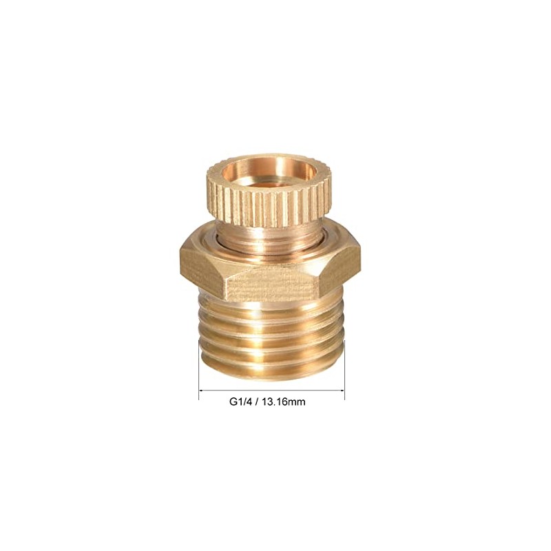 sourcing map Air Compressor G1/4 Male Thread Water Drain Valve