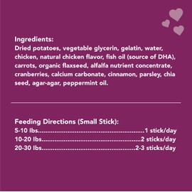 Get Naked Grain Free 1 Pouch 6.2 Oz Puppy Health Dental Chew Sticks, Small