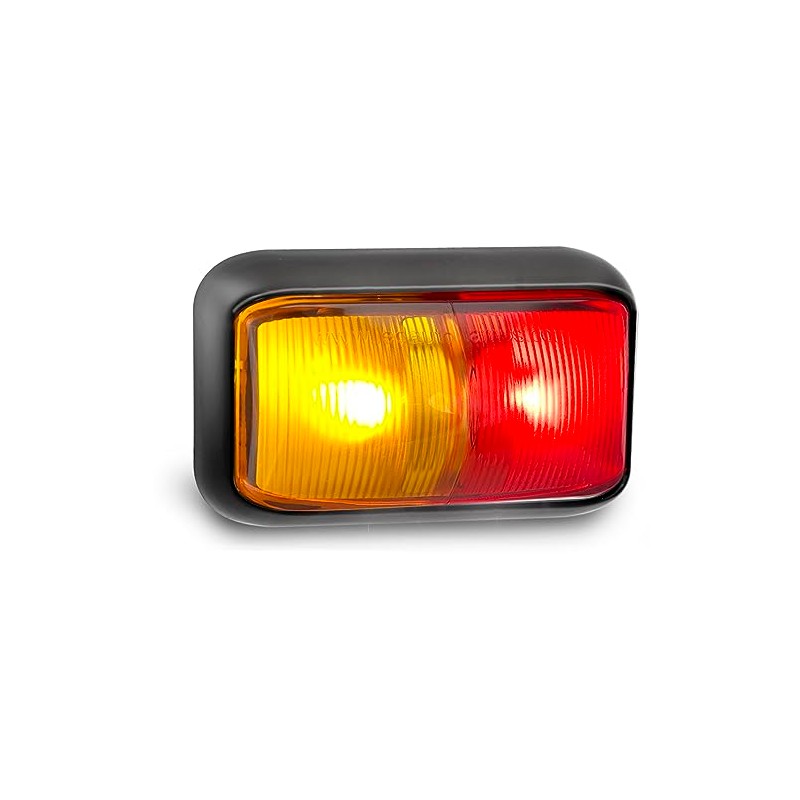 LED Autolamps 58 Series 10-30V Red Amber Side Marker 2