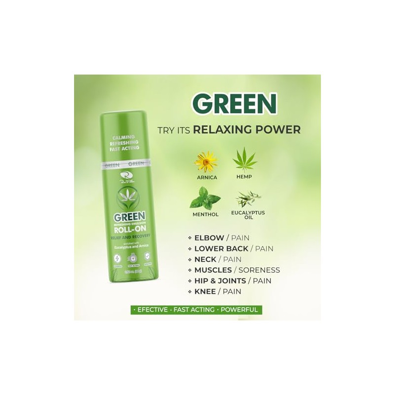 Ross D’Elen Green Menthol ROLL-ON 3-Pack
