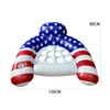 Adult Inflatable Pool Float Lounger for Relaxing – U-Shaped Patriotic
