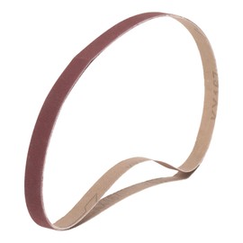 sourcing map 2pcs 1-1/2" x 30" Sanding Belts 400 Grits Aluminum Oxide Abrasive Belt Sander Paper Sanding Papers for Metal Wood Grinding Polishing, Reddish Brown